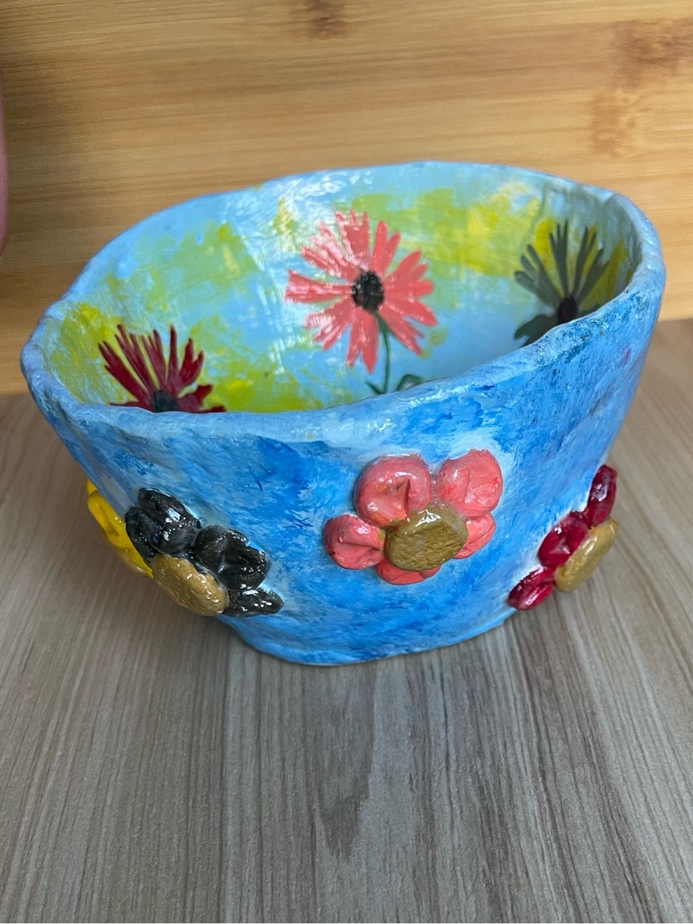 New Handmade 3D Daisies bowl for Jewelry, watches, keys, or decorate a room
